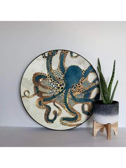 The Artment - Wise Old Octopus Canvas (matte Finish)- Blue