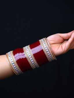 AG'S - Amodini Bridal Bright Red Chura Set (2.6)