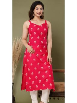 Gahan - Women Printed Viscose Rayon Straight Kurta