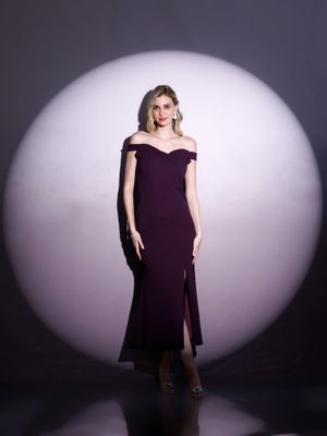 Deep Sweetheart Neck Empire Boho Dresses Burgundy