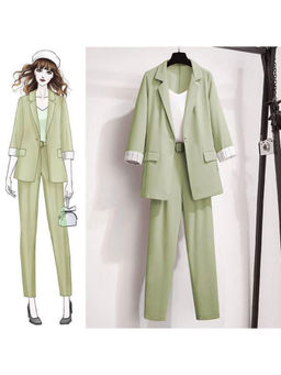 MISS MOSA BY AKANKSHA - Florence Suit Green Co-Ord (Set of 3)