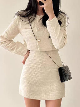 MISS MOSA BY AKANKSHA - Gemma Tweed Co-Ord (Set of 2)