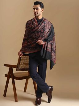 Zamour - Kani Weave Paisley Pure Wool Shawl