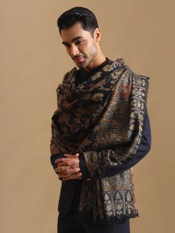 Zamour - Kani Weave Zari Jaal Pure Wool Shawl