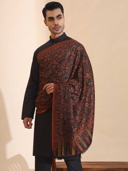 Zamour - Kani Weave Jaal Pattern Shawl for Men