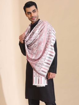 Zamour - Kani Weave Jaal Pattern Shawl for Men