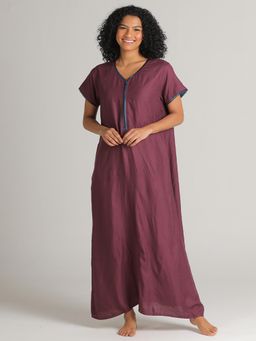 evolove - Wine Vibrant Bliss Rayon Nighty