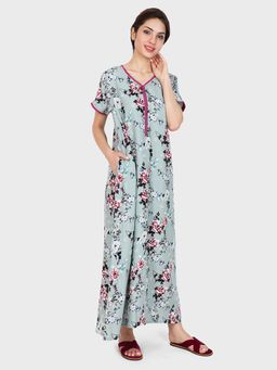 evolove - Green Vibrant Bliss Rayon Nighty