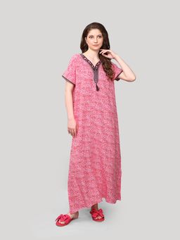 evolove - Pink Vibrant Bliss Rayon Nighty