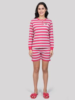 evolove - Pink Stripes T-Shirt and Shorts
