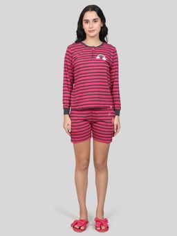evolove - Pink Stripes T-Shirt and Shorts