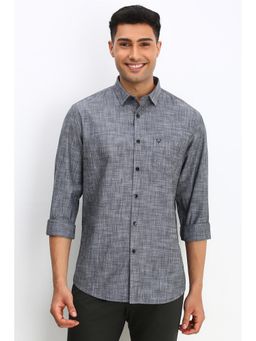 Allen Solly - Men Grey Slim Fit Full Sleeves Casual Shirt