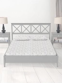 Unalome - Sail Boats 200 Tc Single Fitted Bedsheet with Two Pillow Covers