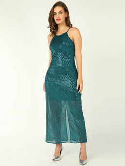 Dodo & Moa - Embellished Net Maxi Dress