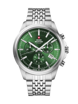 Swiss Military by Chrono - Men Swiss Made Quartz Green Dial Chronograph Watch (SM34107.04) (M)