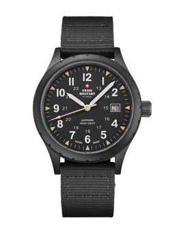 Swiss Military by Chrono - Men Swiss Made Quartz Black Dial Analog Watch (SM34108.06) (M)