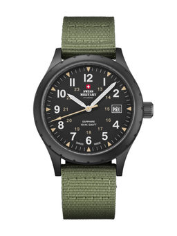 Swiss Military by Chrono - Men Swiss Made Quartz Black Dial Analog Watch (SM34108.07) (M)