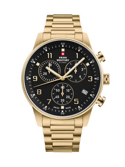 Swiss Military by Chrono - Men Swiss Made Quartz Black Dial Chronograph Watch (SM34114.05) (M)