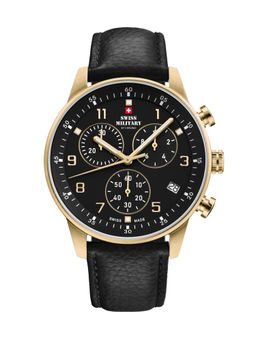 Swiss Military by Chrono - Men Swiss Made Quartz Black Dial Chronograph Watch (SM34114.10) (M)