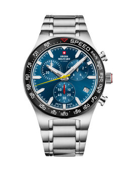 Swiss Military by Chrono - Men Swiss Made Quartz Blue Dial Chronograph Watch (SM34115.02) (M)