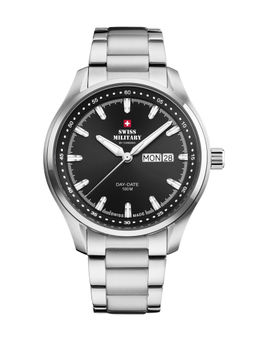 Swiss Military by Chrono - Men Swiss Made Quartz Black Dial Analog Watch (SM34116.01) (M)