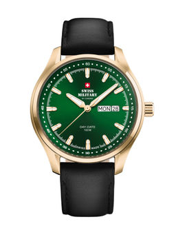 Swiss Military by Chrono - Men Swiss Made Quartz Green Dial Analog Watch (SM34116.07) (M)