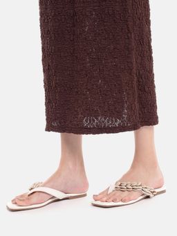 Zori World - Marina - With White Shells Flats