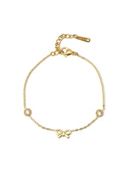 Palmonas - Mini Bow Dual Spark Chain Bracelet For Women - Waterproof And Anti-Tarnish