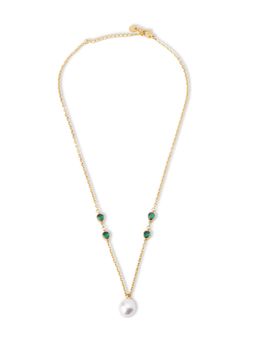 Palmonas - Sparkle Pearl Grace Necklace For Women - Waterproof And Anti-Tarnish