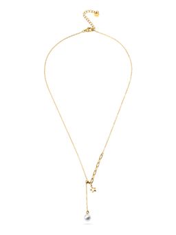 Palmonas - Mini Pearl Star Charm Necklace For Women - Waterproof And Anti-Tarnish