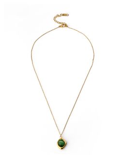 Palmonas - Bold Cat Eye Cabochon Necklace For Women - Waterproof And Anti-Tarnish