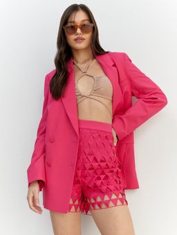 Pomelo - VICKTEERUT x Sustainable Triangle Cut Out Shorts - Pink