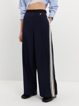 Pomelo - Side Stripe Pants - Navy Blue