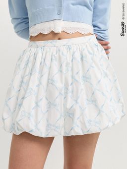 Pomelo - Hello Kitty Bubble Mini Skirt - White