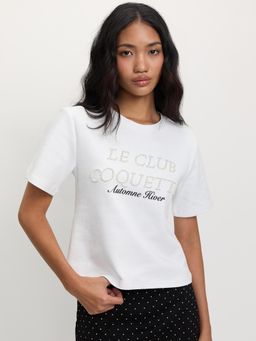 Pomelo - Graphic Print T-shirt - White
