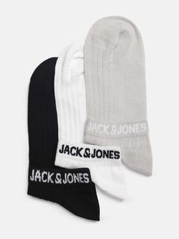 Jack & Jones - Men Solid Multicolor Socks (Pack of 3)