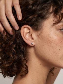 Palmonas - Stacked Geo Crystal 925 Sterling Silver Studs