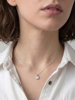 Palmonas - Emerald Cut 925 Sterling Silver Necklace
