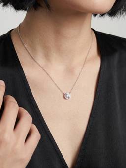 Palmonas - Contemporary Circle 925 Sterling Silver Necklace