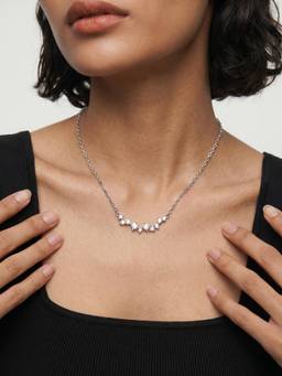 Palmonas - Crystal Garland 925 Sterling Silver Necklace