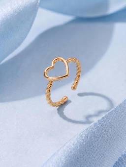 Palmonas - Open Heart 925 Sterling Silver Adjustable Ring