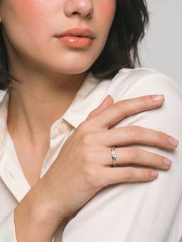 Palmonas - Splitline Minimal 925 Sterling Silver Open Adjustable Ring