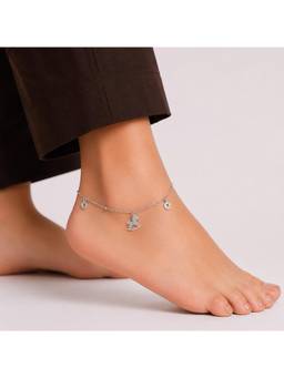 MINOUS - Silver Glow Pony Link Adjustable Anklet