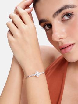 MINOUS - 925 Silver Radiant Solitaire Cuff