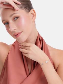 MINOUS - 925 Silver Elegant Butterfly Twinkle Cuff