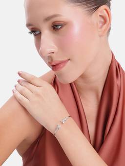 MINOUS - 925 Silver Butterfly Elegance Open Cuff