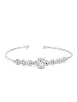 MINOUS - 925 Silver Ethereal Pearl Petal Open Cuff