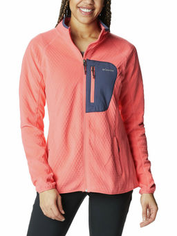 Columbia - Womens Pink Omni-Heat Helix W Outdoor Tracks Full Zip Fleece Jacket