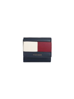 Tommy Hilfiger - Women's Small Flap Wallet With Sling Quincey - Navy Blue