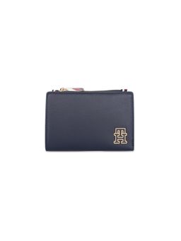 Tommy Hilfiger - Women's Bi-Fold Side Zipper Wallet Lacay - Navy Blue